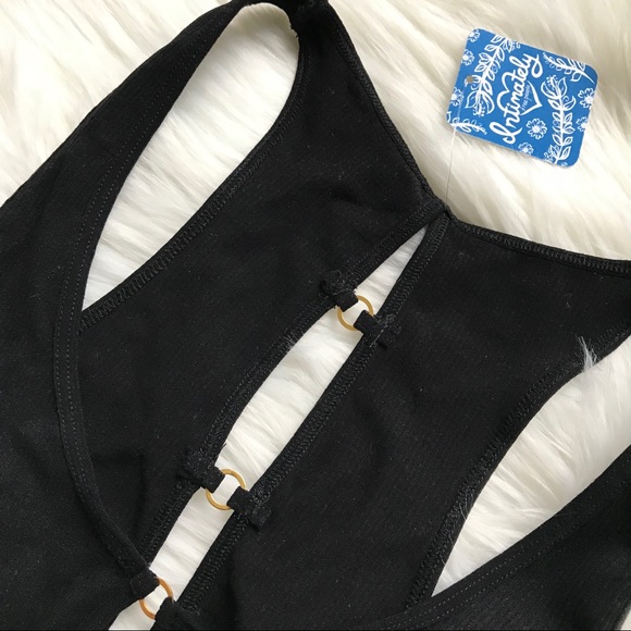 NWT Free People Black Seamless Chalice Bra - Picture 7 of 8